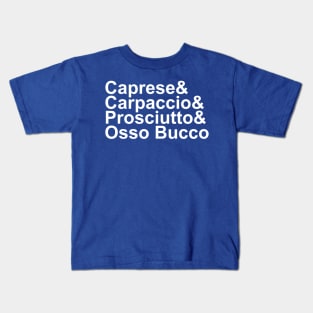 Italian Food Kids T-Shirt